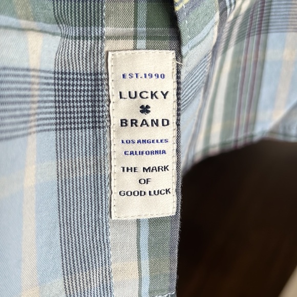 Lucky Brand- snap button, short sleeve shirt - Picture 6 of 8